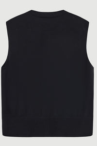 Cotton-Silk-Cashmere Sleeveless Cardigan - SOLOVA MOVE