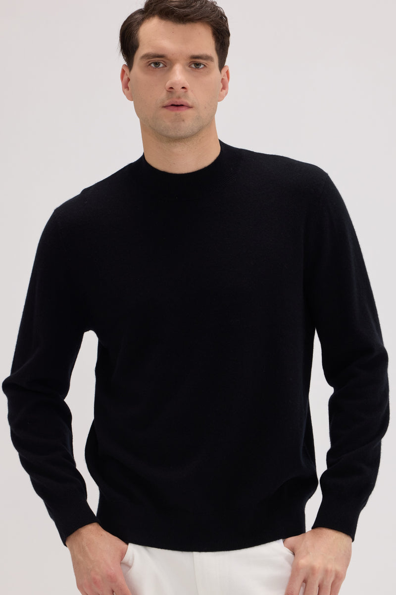 Men's Cashmere Half Neck Sweater - SOLOVA MOVE