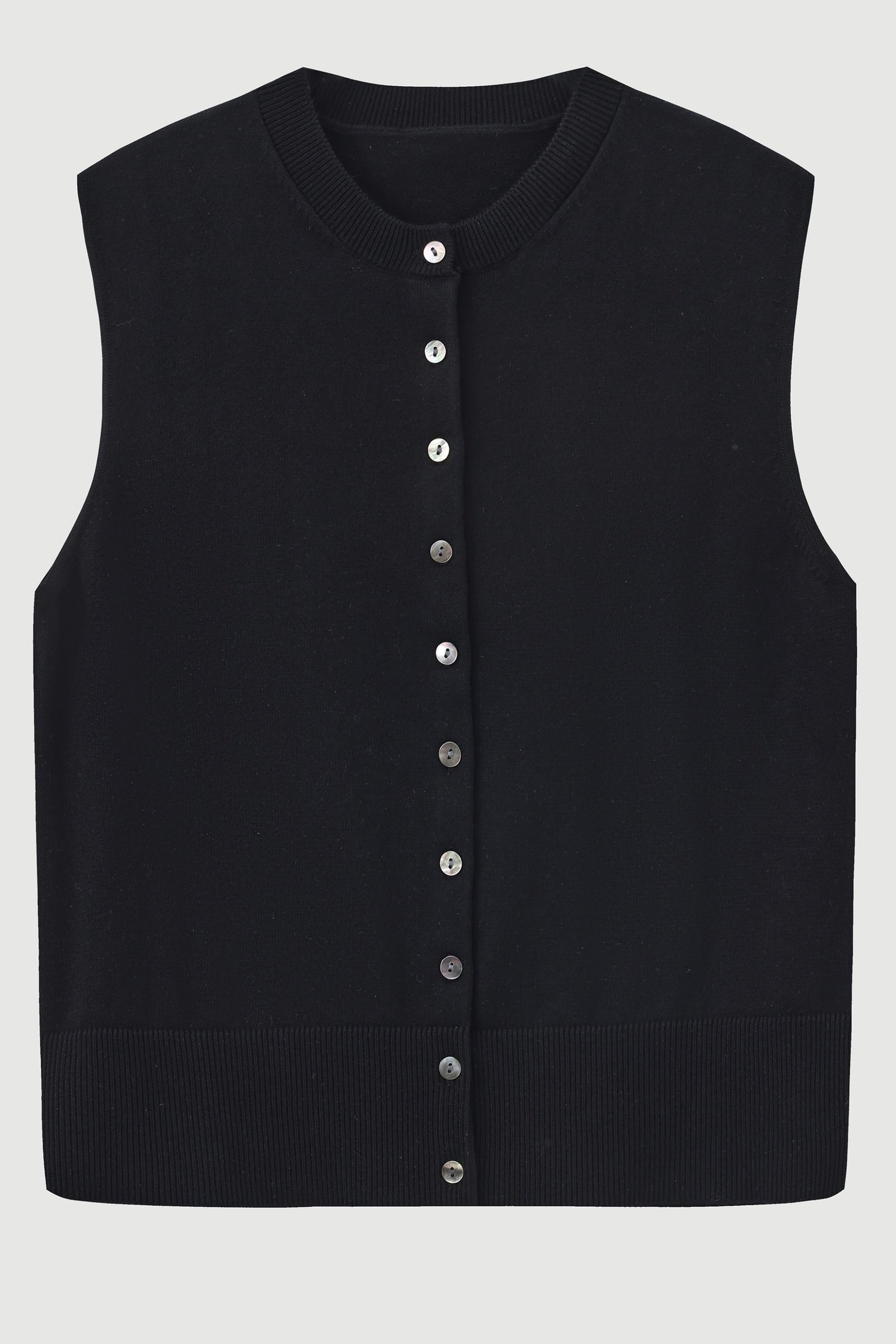 Cotton-Silk-Cashmere Sleeveless Cardigan - SOLOVA MOVE