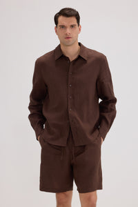 Men’s 100% Linen Long Sleeve Shirt - SOLOVA MOVE