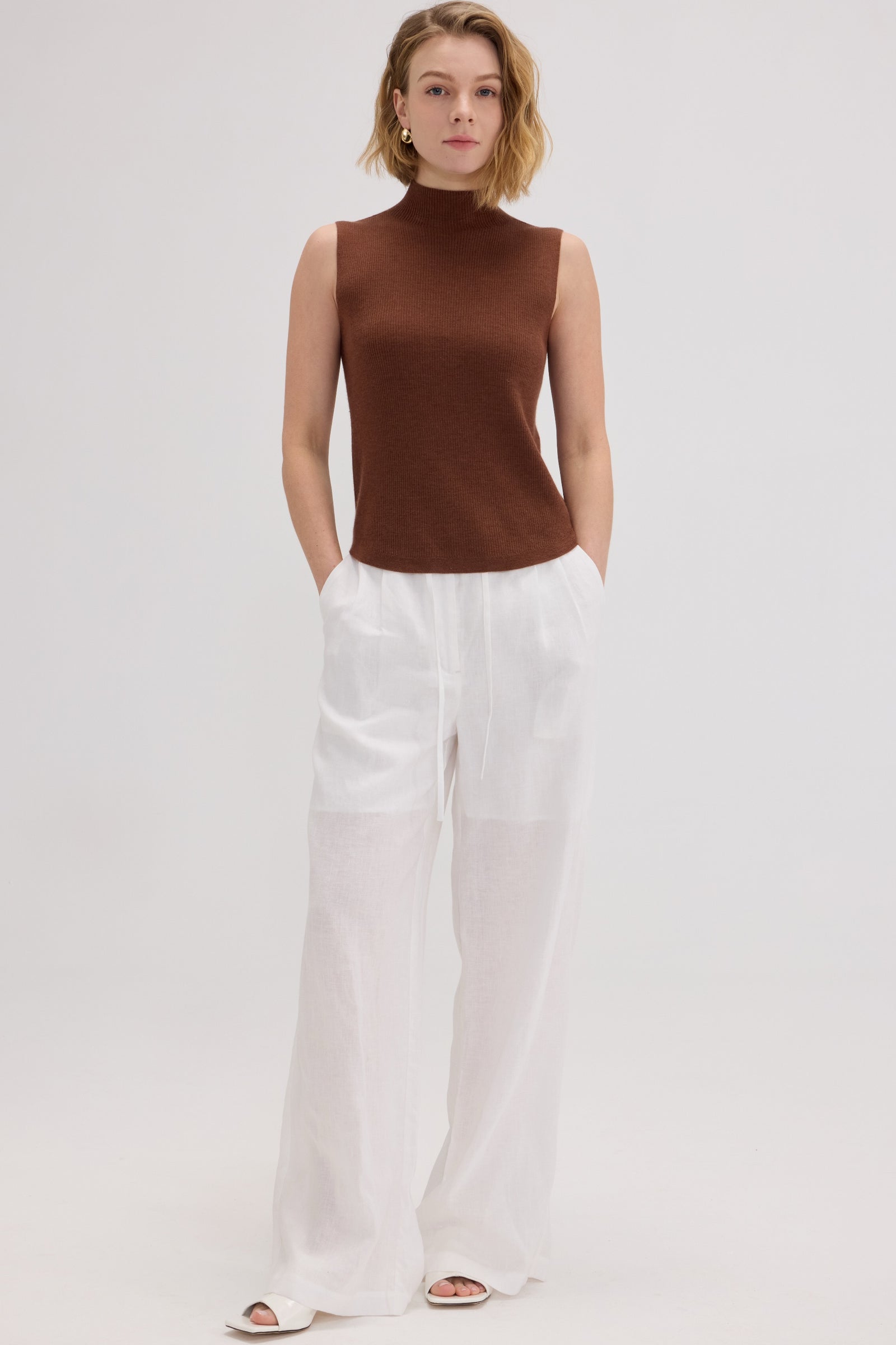 Gina Cashmere Blend Vest-Top - SOLOVA MOVE