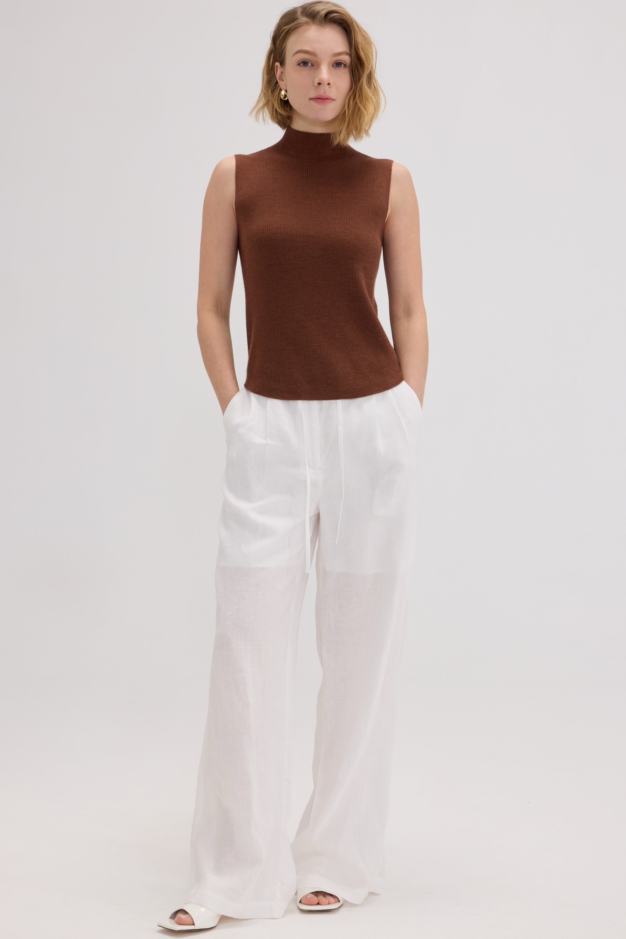 Gina Cashmere Blend Vest-Top - SOLOVA MOVE