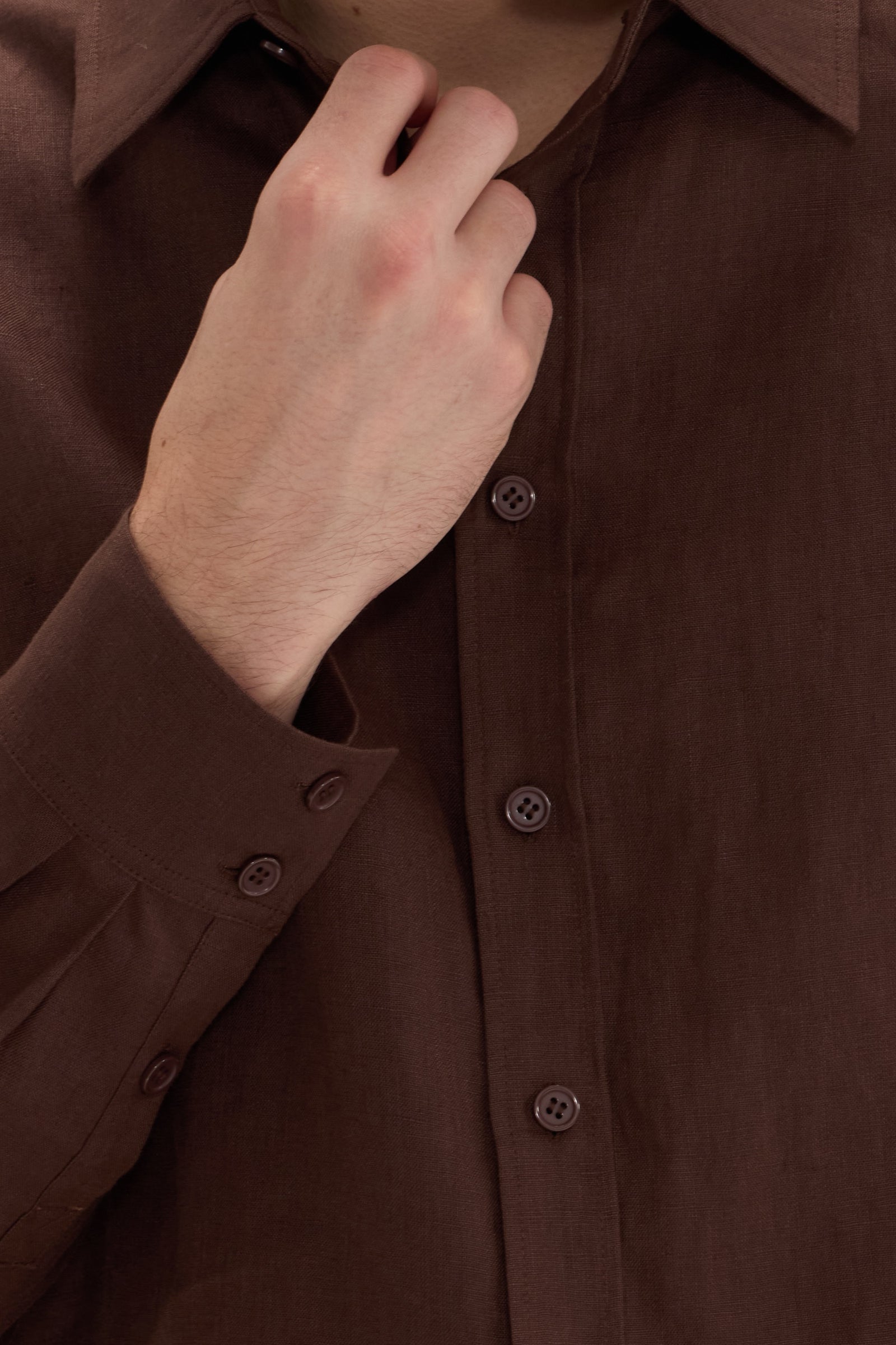 Men’s 100% Linen Long Sleeve Shirt - SOLOVA MOVE