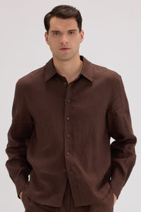 Men’s 100% Linen Long Sleeve Shirt - SOLOVA MOVE