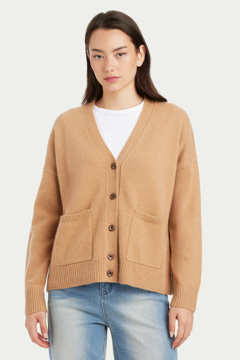 Sofie Cashmere Button Down Cardigan - SOLOVA MOVE