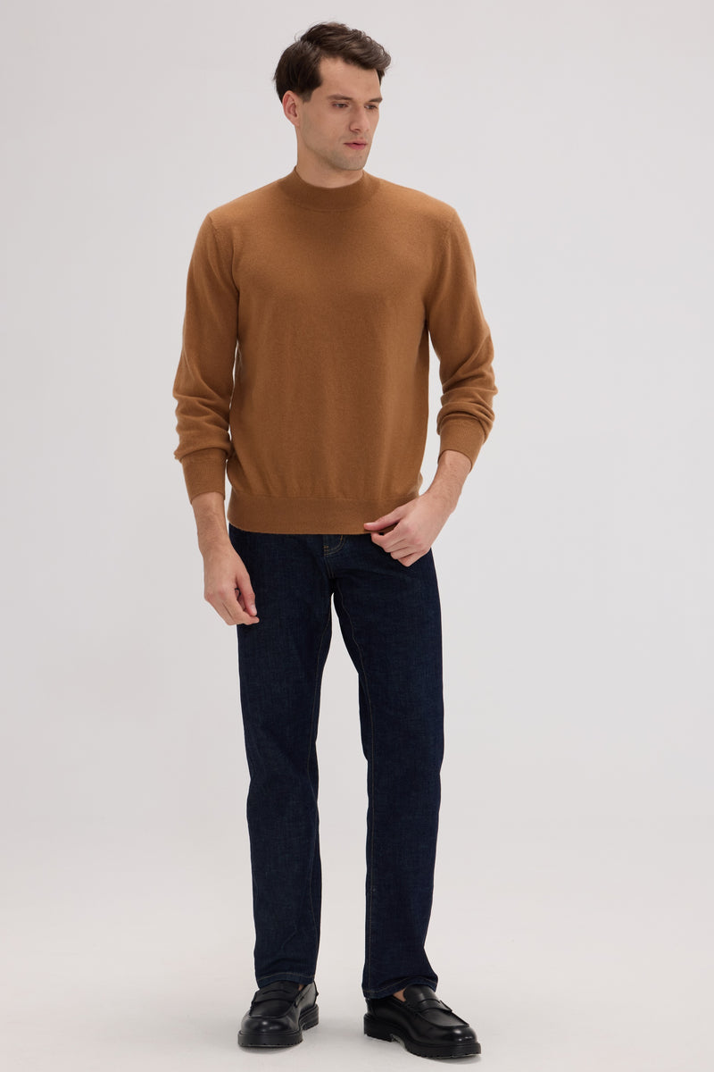 Men's Cashmere Half Neck Sweater - SOLOVA MOVE