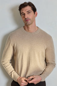 Daily 100% Cashmere Men's Crew Neck Sweater - SOLOVA MOVE