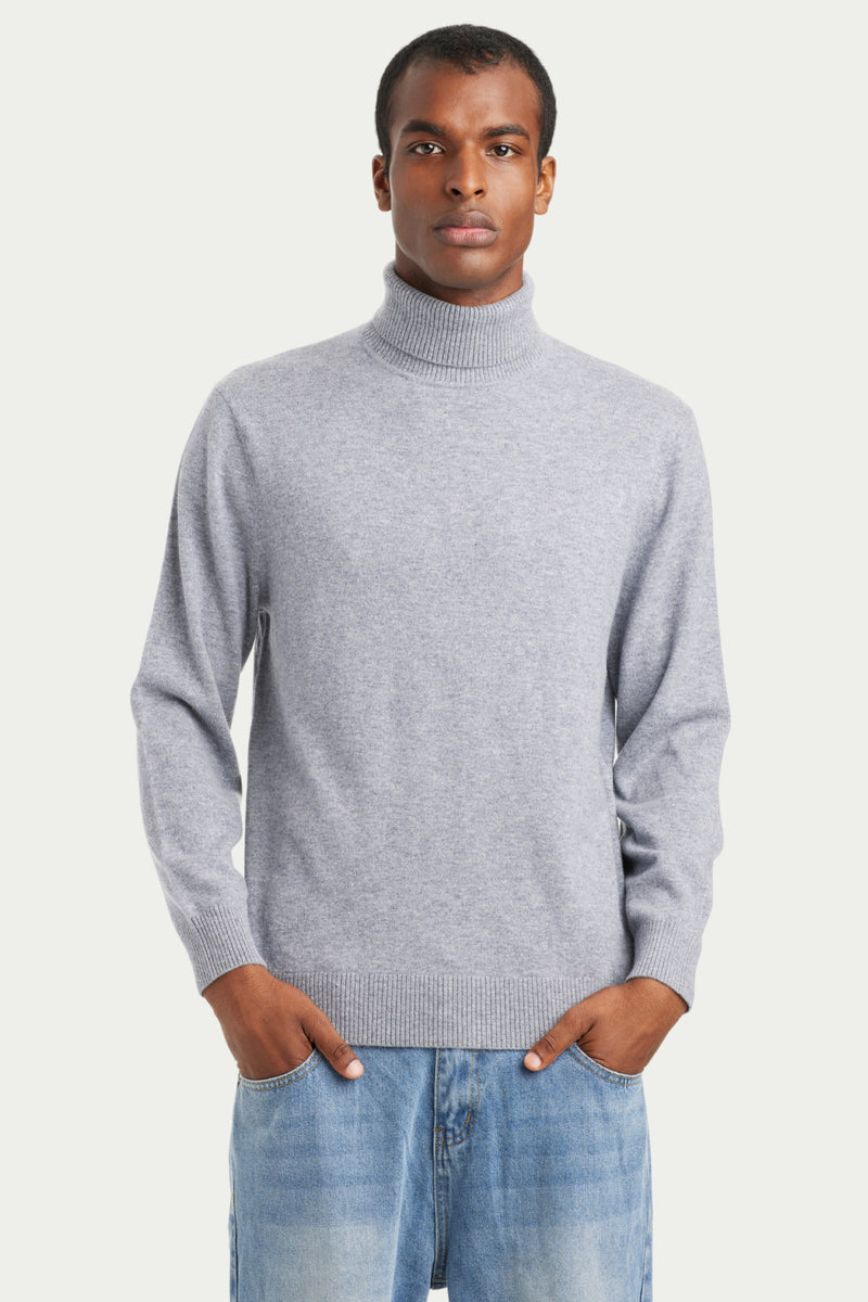 Men's Cashmere Turtle Neck Sweater - SOLOVA MOVE