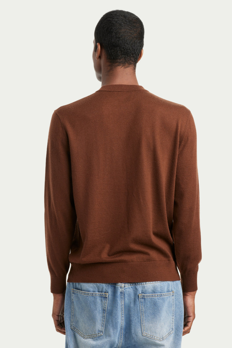 Men's Wool-Cashmere Blend Crewneck Sweater - SOLOVA MOVE