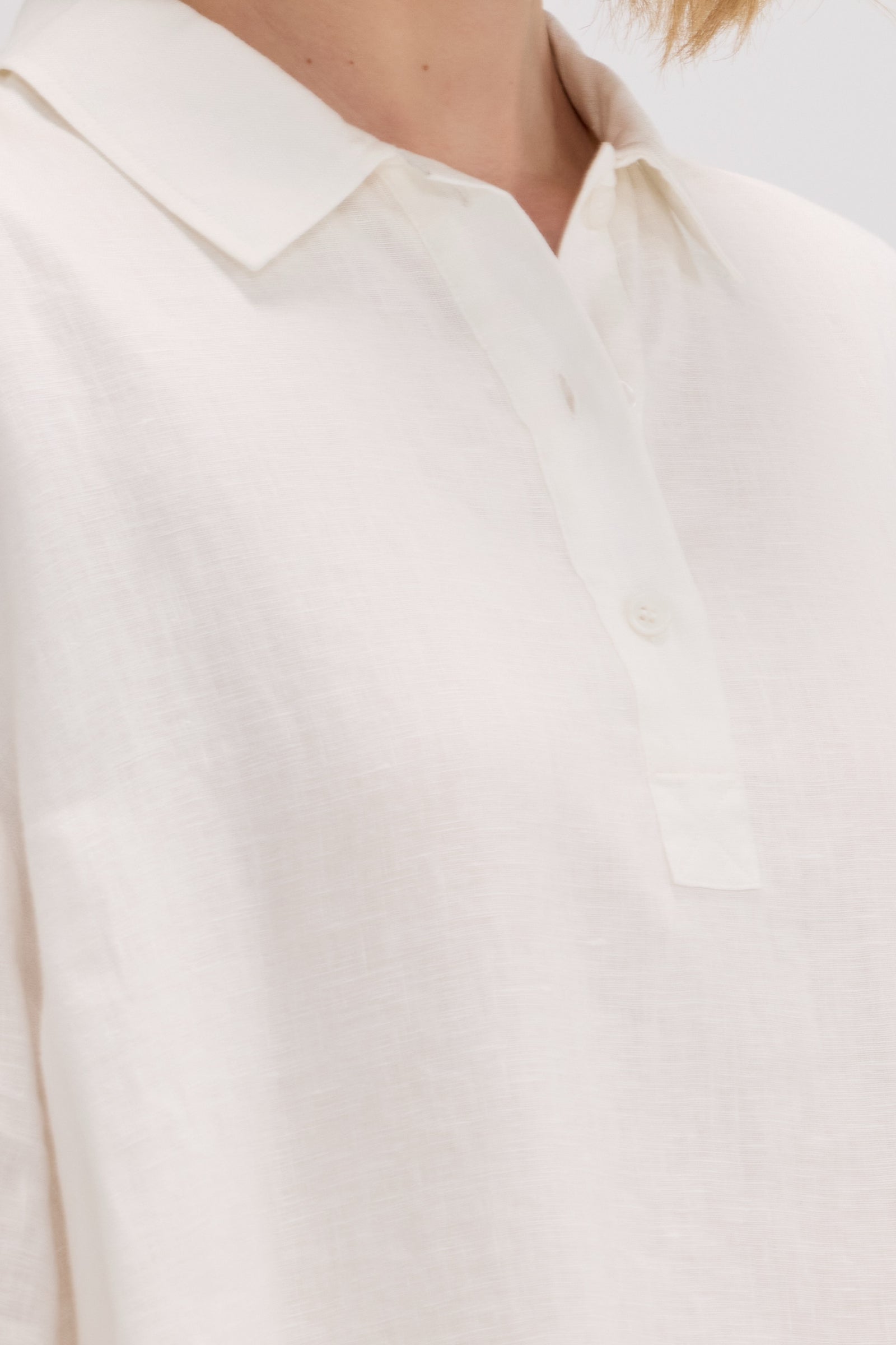 100% Linen Shirt Collar Relaxed Maxi Dress - SOLOVA MOVE