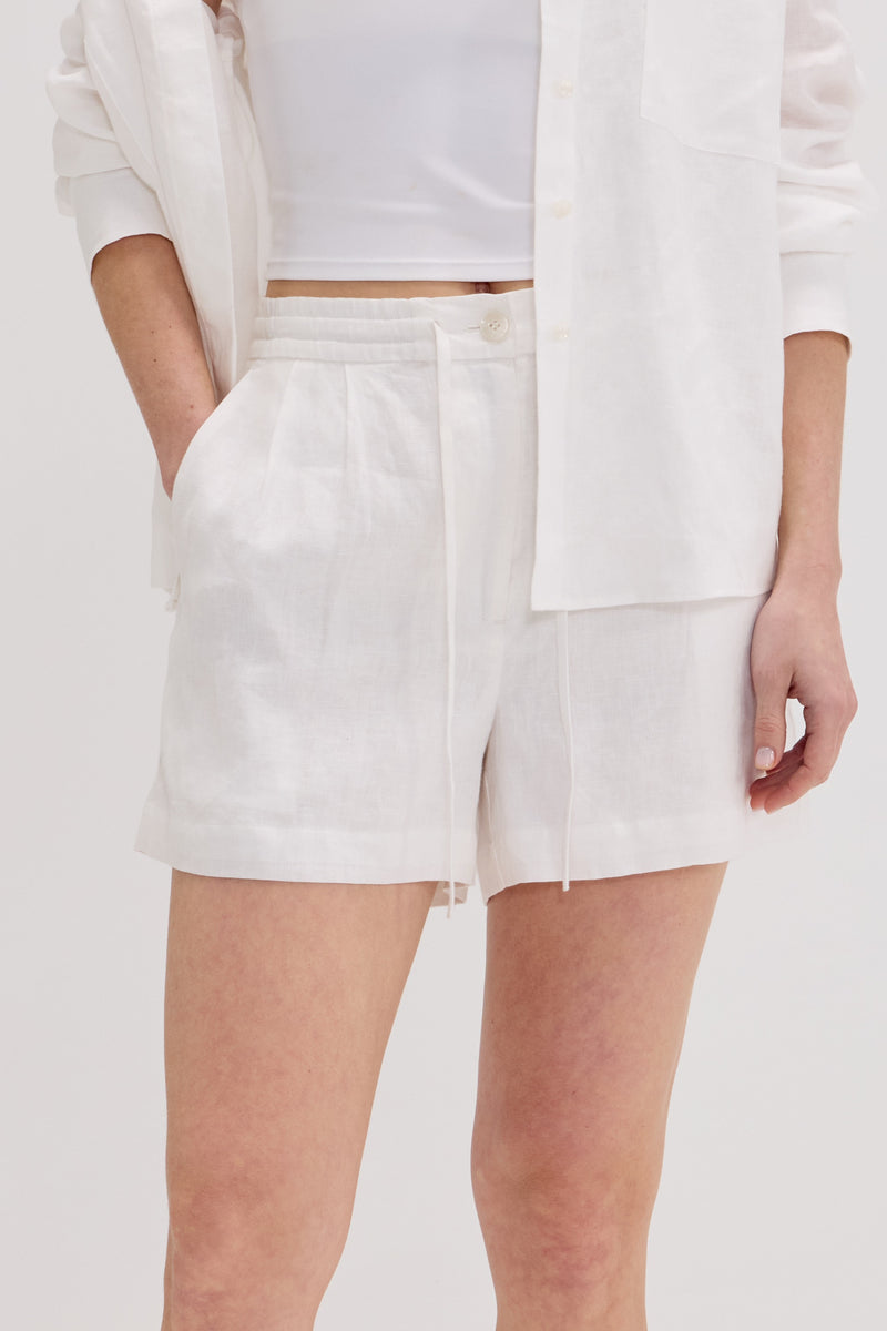 Women’s 100% Linen Shorts - SOLOVA MOVE