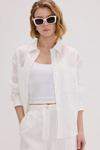 100% Linen Long Sleeve Shirt - SOLOVA MOVE