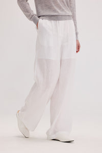 Women’s 100% Linen Relaxed Pants - SOLOVA MOVE