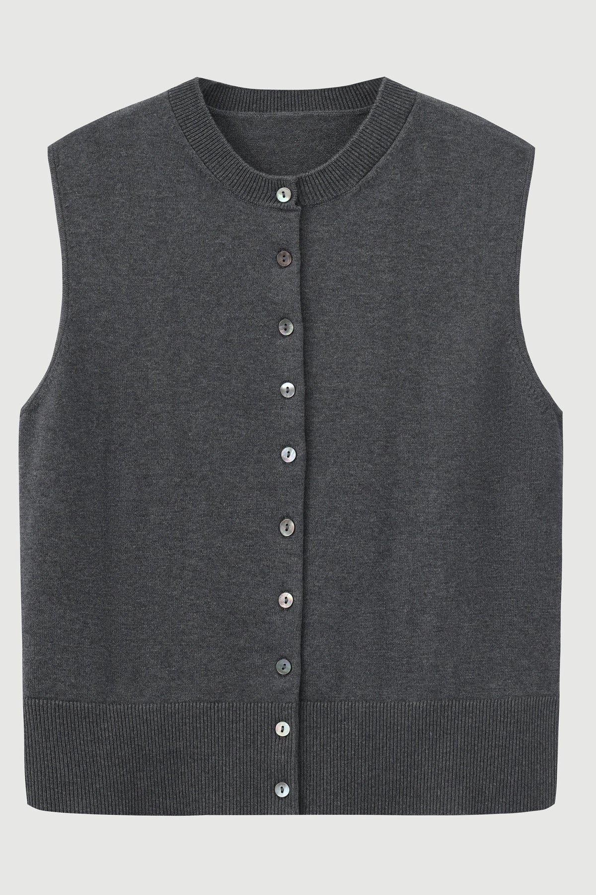 Cotton-Silk-Cashmere Sleeveless Cardigan - SOLOVA MOVE