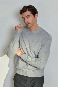 Daily 100% Cashmere Men's Crew Neck Sweater - SOLOVA MOVE