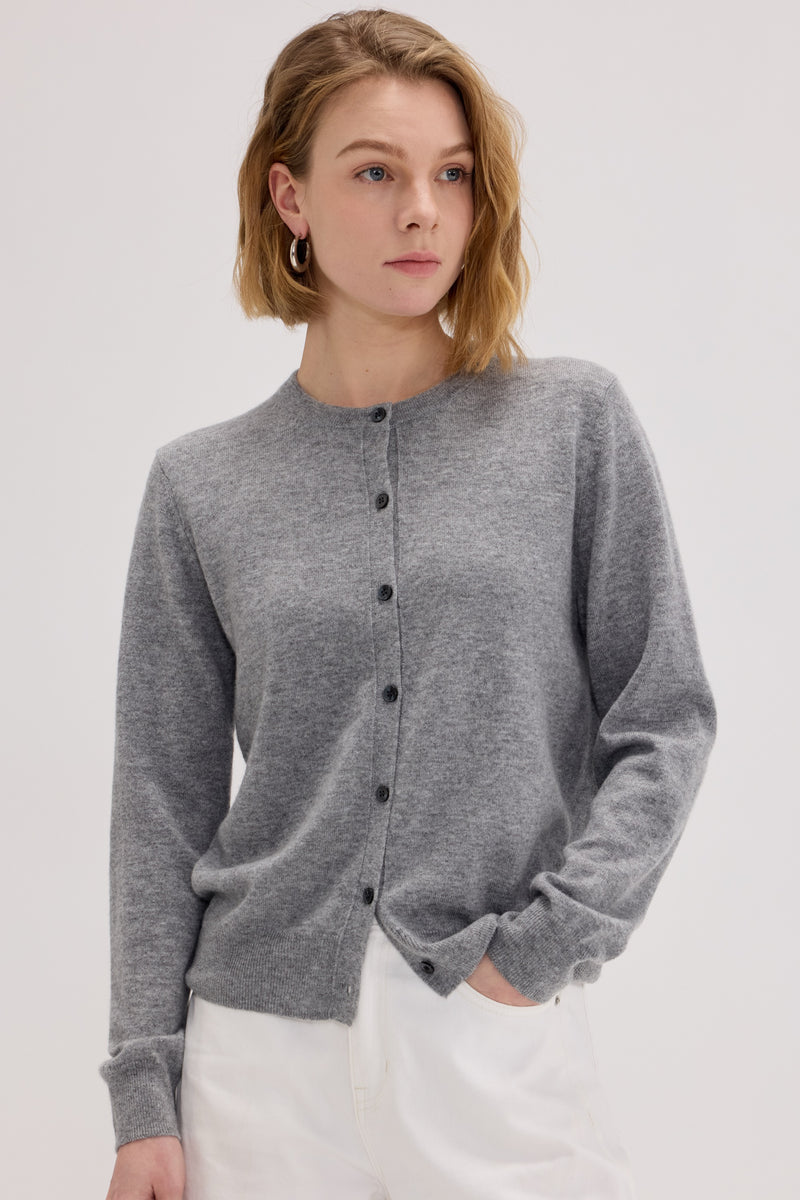 Daily Women's Crew Neck Cardigan