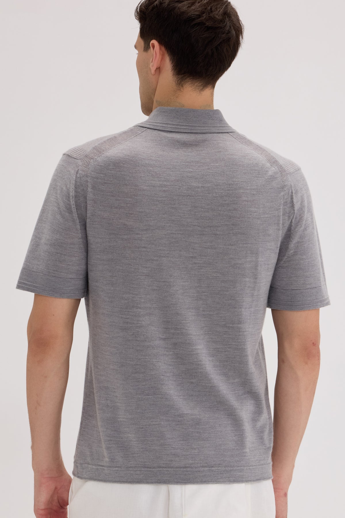 Men’s Wool-Cashmere Polo Shirt - SOLOVA MOVE
