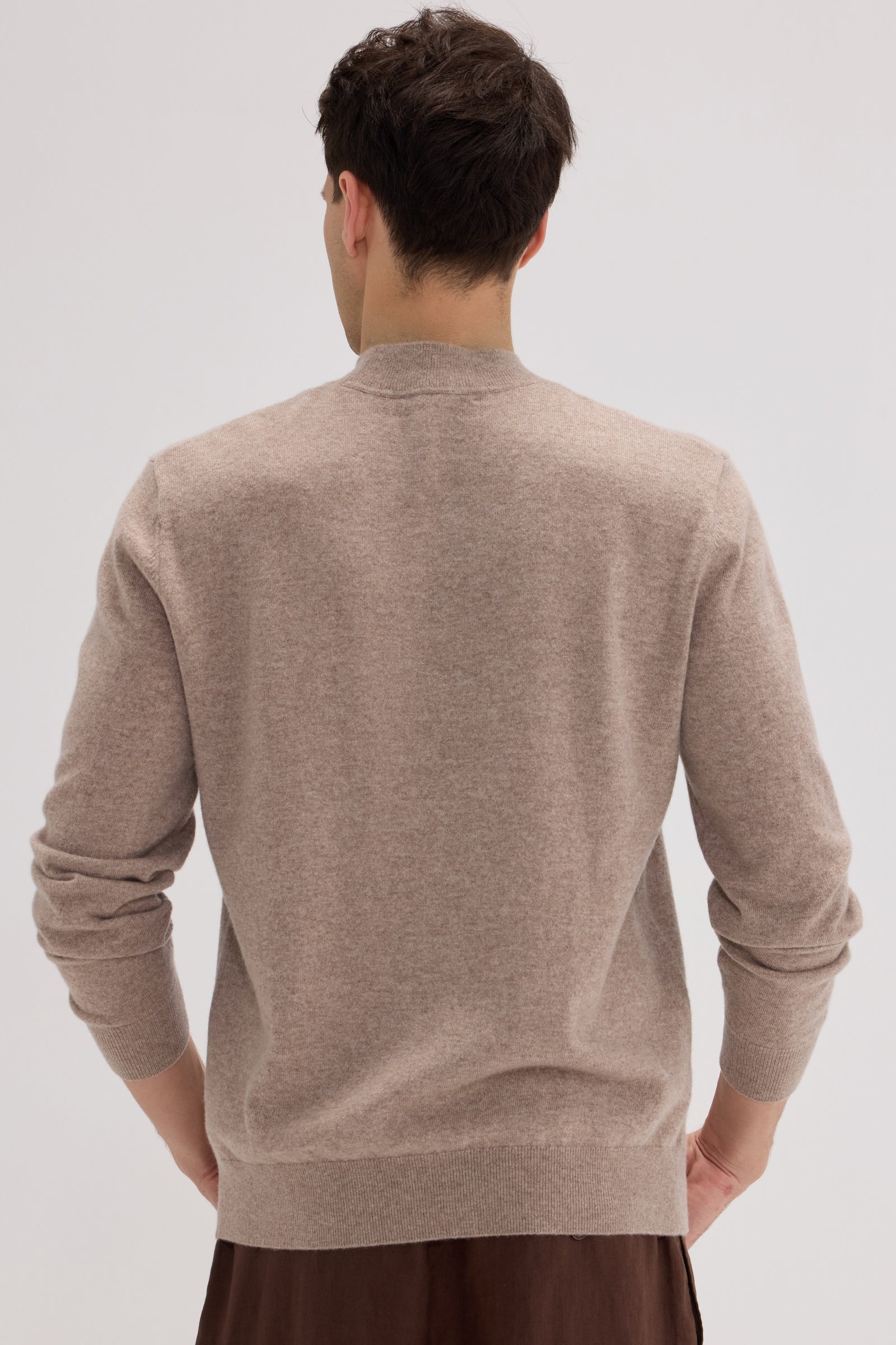 Men's Cashmere Half Neck Sweater - SOLOVA MOVE