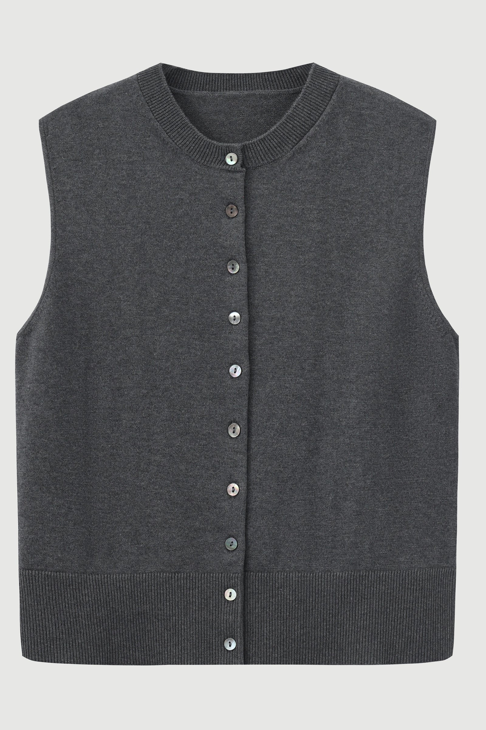 Cotton-Silk-Cashmere Sleeveless Cardigan - SOLOVA MOVE