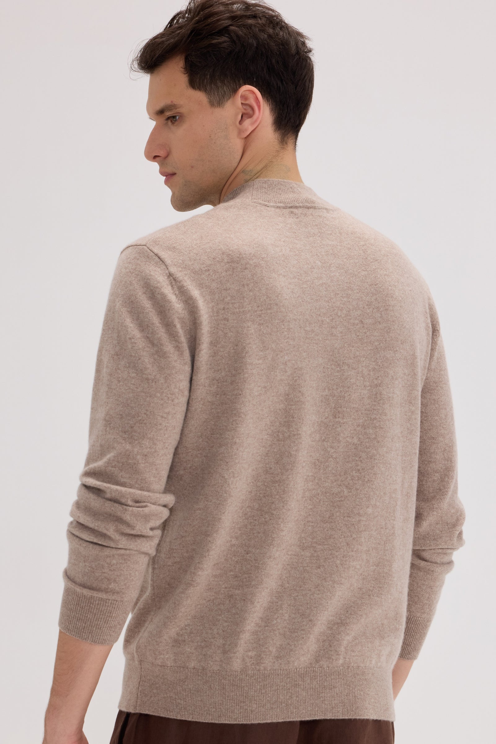 Men's Cashmere Half Neck Sweater - SOLOVA MOVE