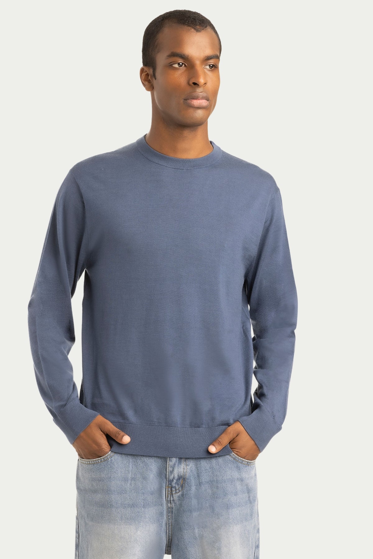 Daily Men's Wool Crew Neck Sweater - SOLOVA MOVE