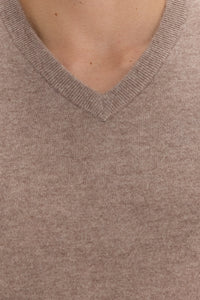 Men's Cashmere V Neck Sweater - SOLOVA MOVE