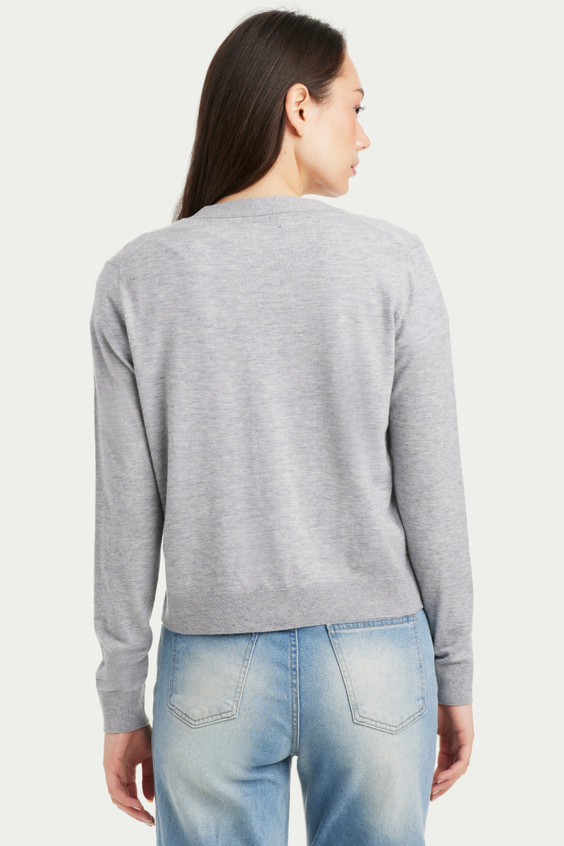 Loise Cashmere Button Front V Neck Cardigan - SOLOVA MOVE