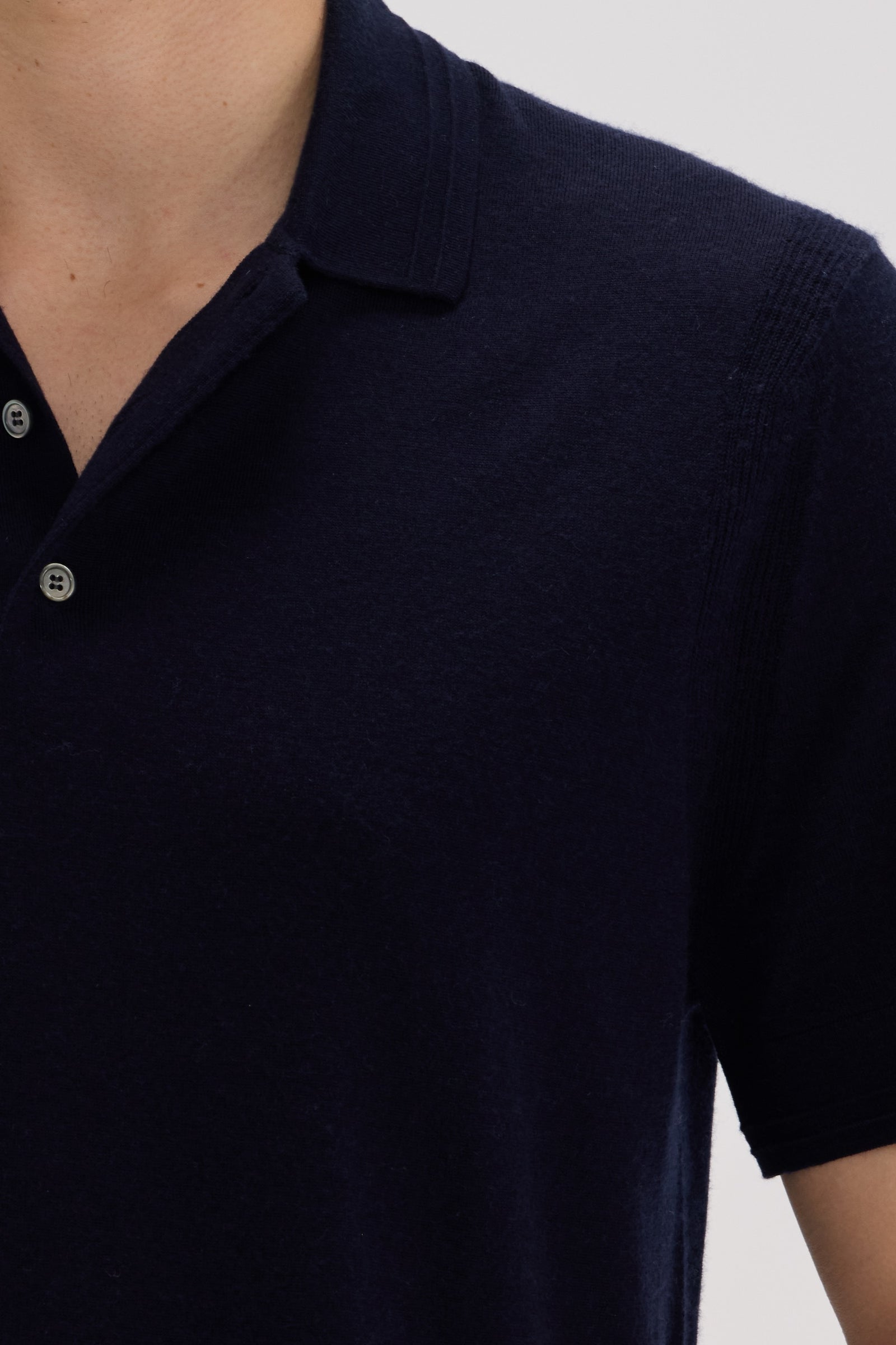 Men’s Wool-Cashmere Polo Shirt - SOLOVA MOVE