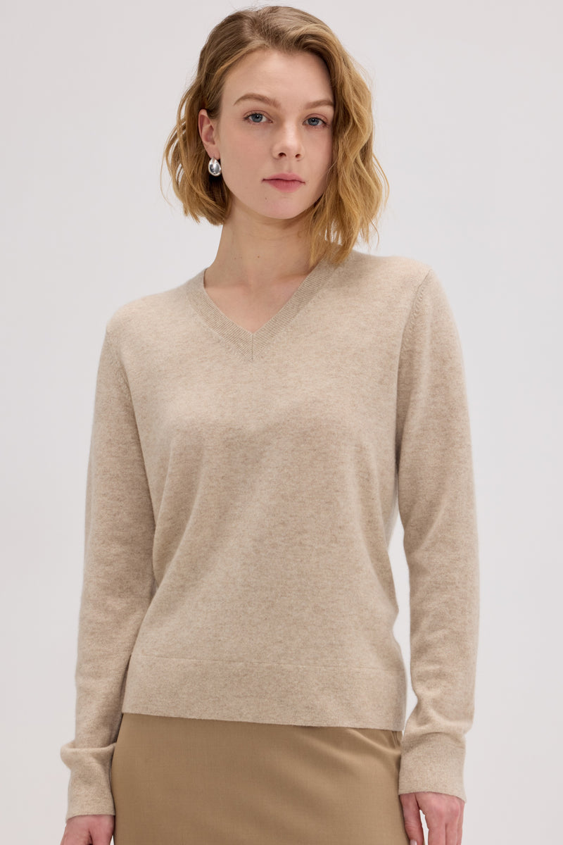 Sonia Baby Cashmere V Neck Sweater - SOLOVA MOVE