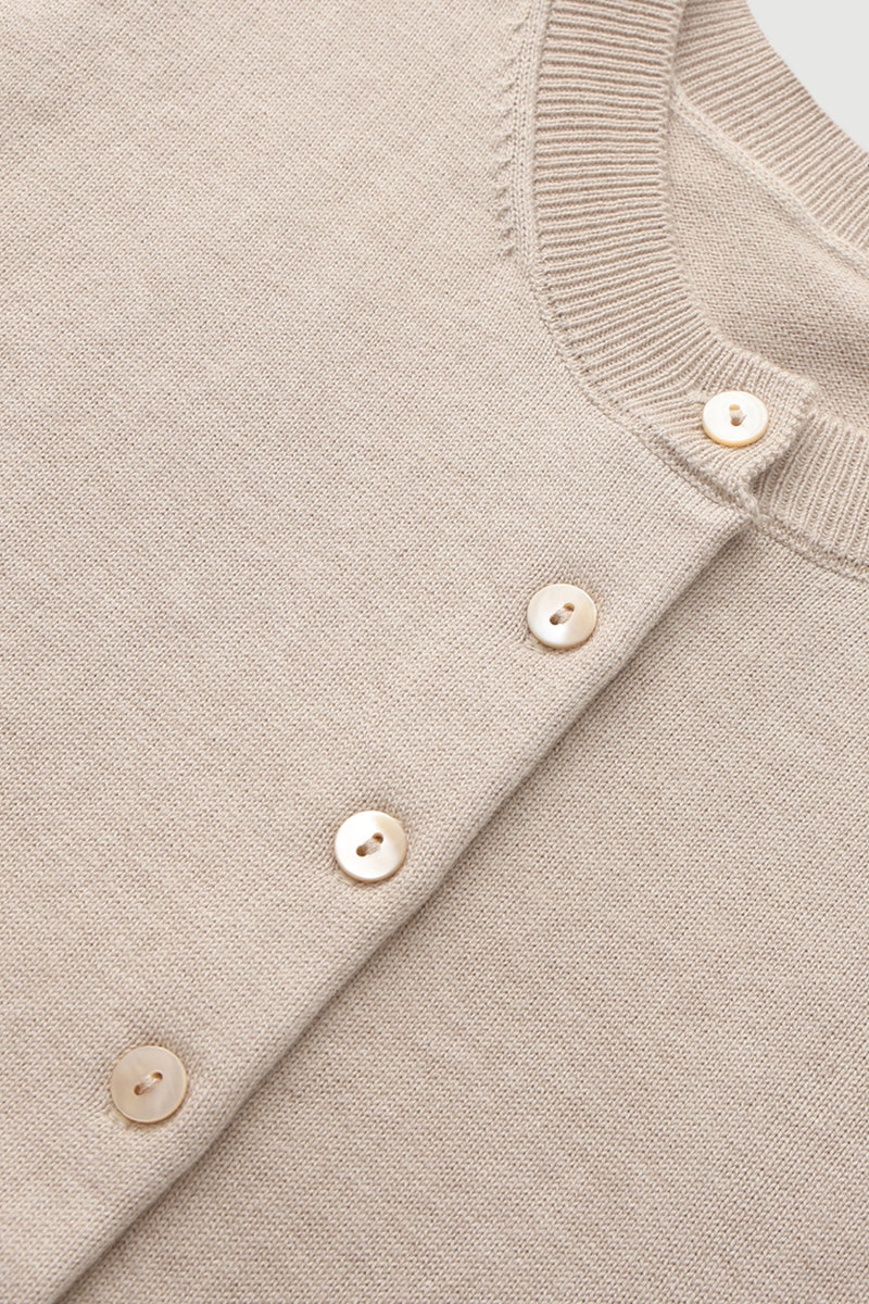 Cotton-Silk-Cashmere Sleeveless Cardigan - SOLOVA MOVE