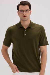 Men’s Wool-Cashmere Polo Shirt - SOLOVA MOVE