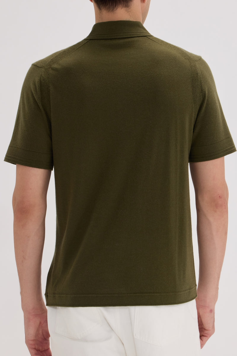 Men’s Wool-Cashmere Polo Shirt - SOLOVA MOVE