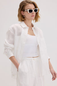 100% Linen Long Sleeve Shirt - SOLOVA MOVE