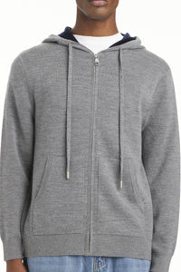 Men's Wool-Cashmere Blend Hooded Jacket - SOLOVA MOVE