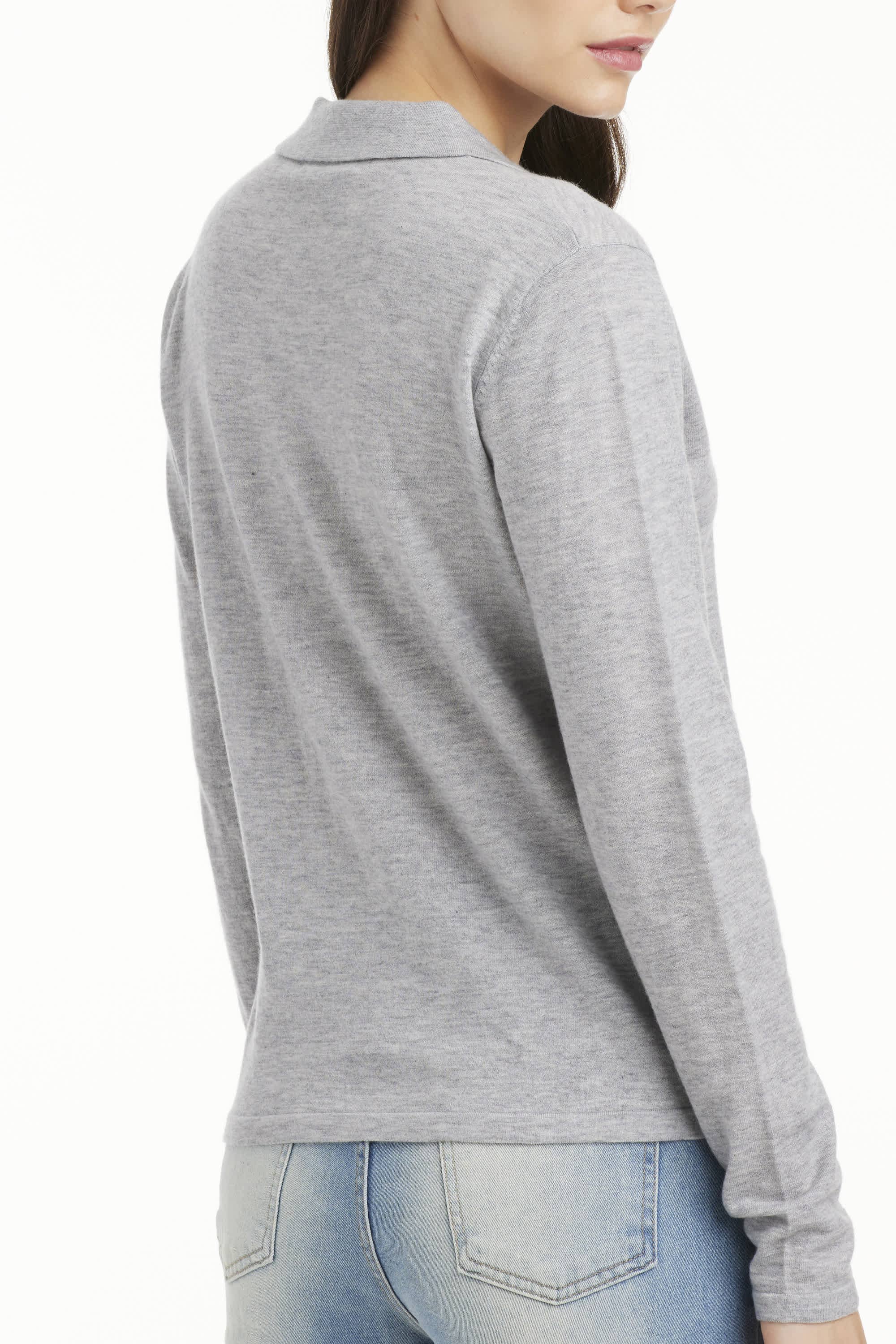 Lucie Cashmere Long Sleeve Polo - SOLOVA MOVE