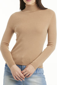 Rose Turtle Neck Cashmere Blend Sweater - SOLOVA MOVE