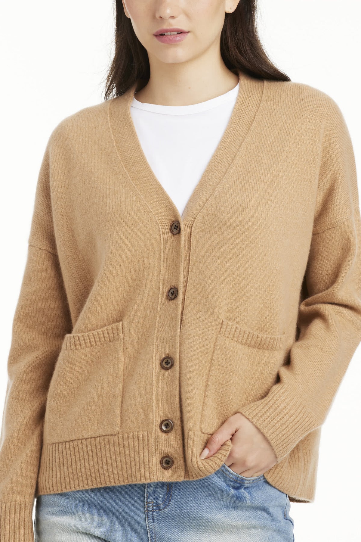 Sofie Cashmere Button Down Cardigan - SOLOVA MOVE