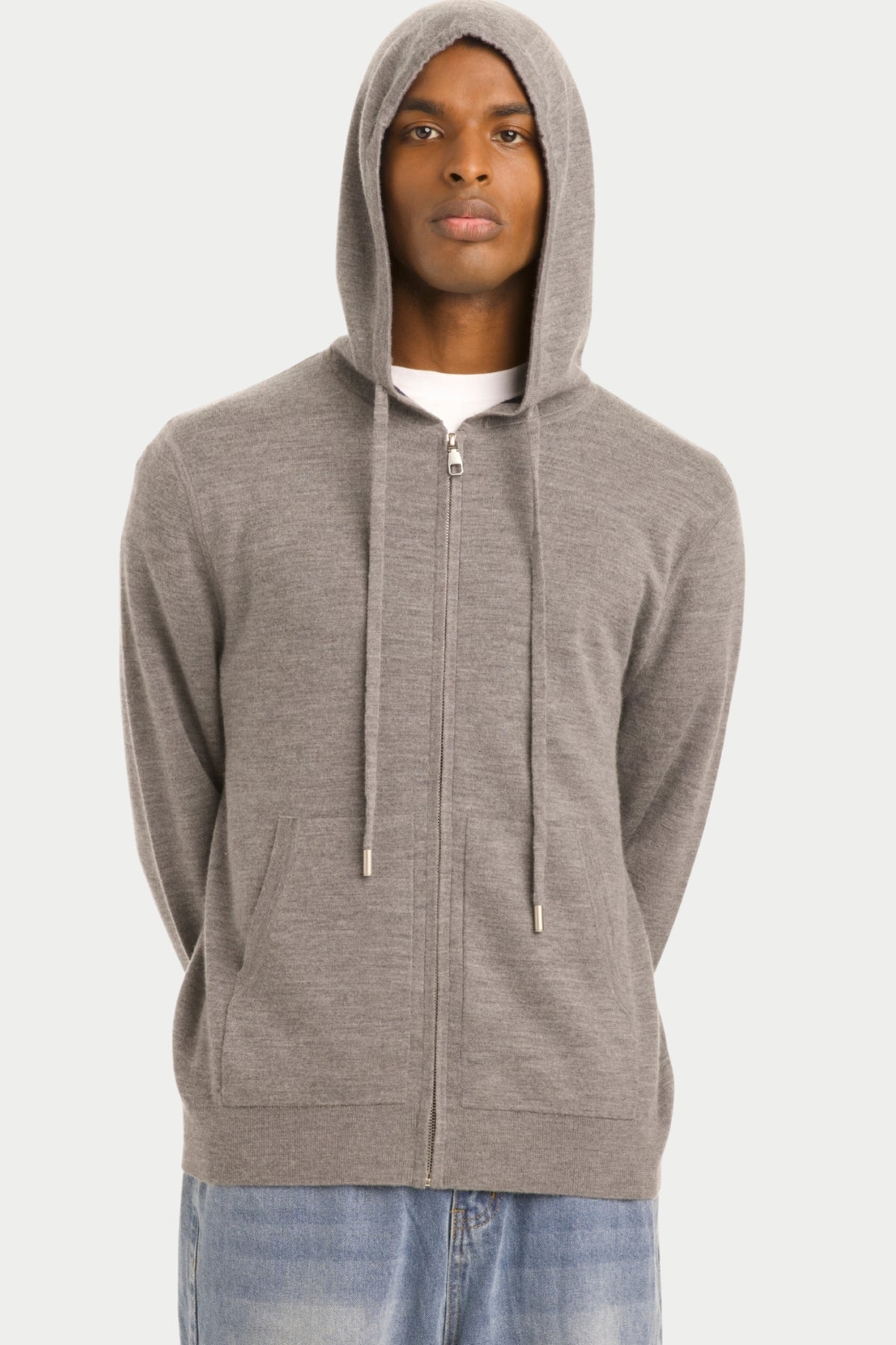 Men's Wool-Cashmere Blend Hooded Jacket - SOLOVA MOVE