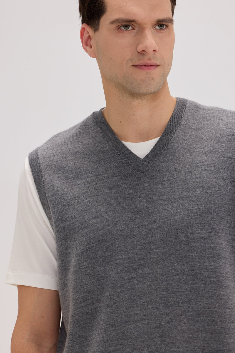 Men's Wool-Cashmere Blend Vest - SOLOVA MOVE