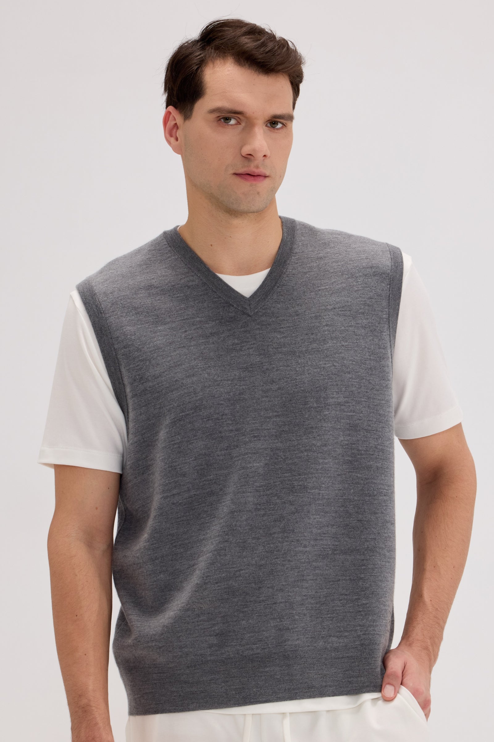 Men's Wool-Cashmere Blend Vest - SOLOVA MOVE