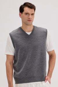 Men's Wool-Cashmere Blend Vest - SOLOVA MOVE