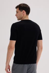 Men’s Wool-Cashmere V-Neck T-Shirt - SOLOVA MOVE