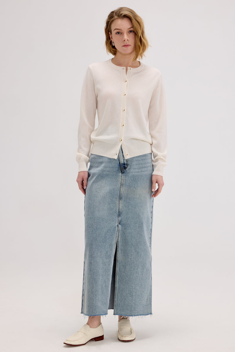 Daily Women's Crew Neck Cardigan