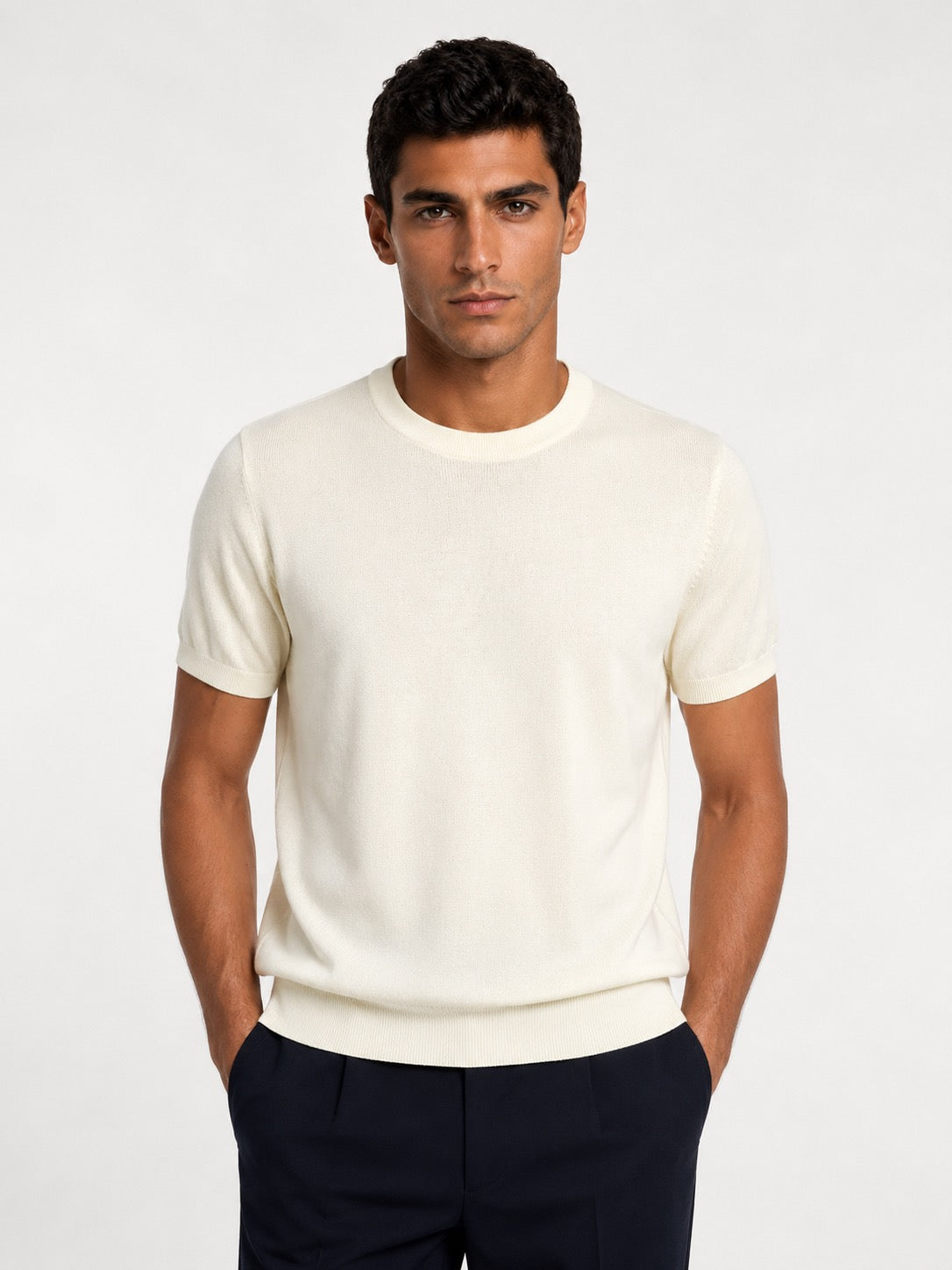 Daily Men's Fine Knit Crewneck Tee