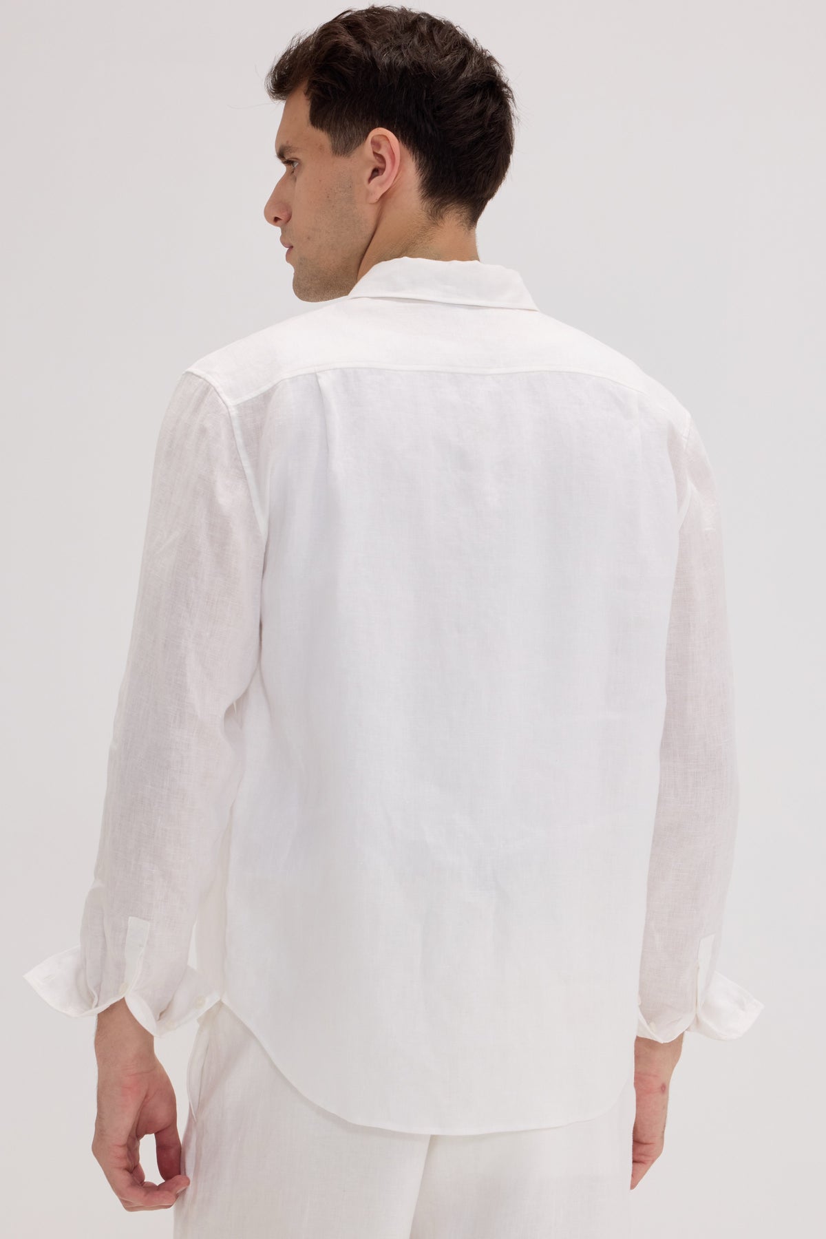 Men’s 100% Linen Long Sleeve Shirt - SOLOVA MOVE