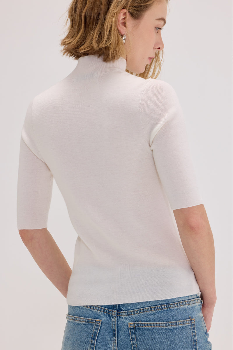 Sori Half Neck Cashmere Blend Top - SOLOVA MOVE