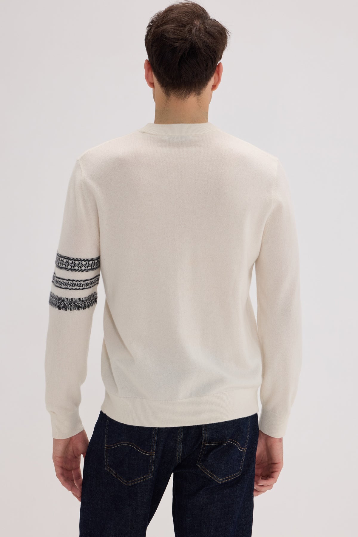 Men's Cashmere Crew Neck Sweater - SOLOVA MOVE