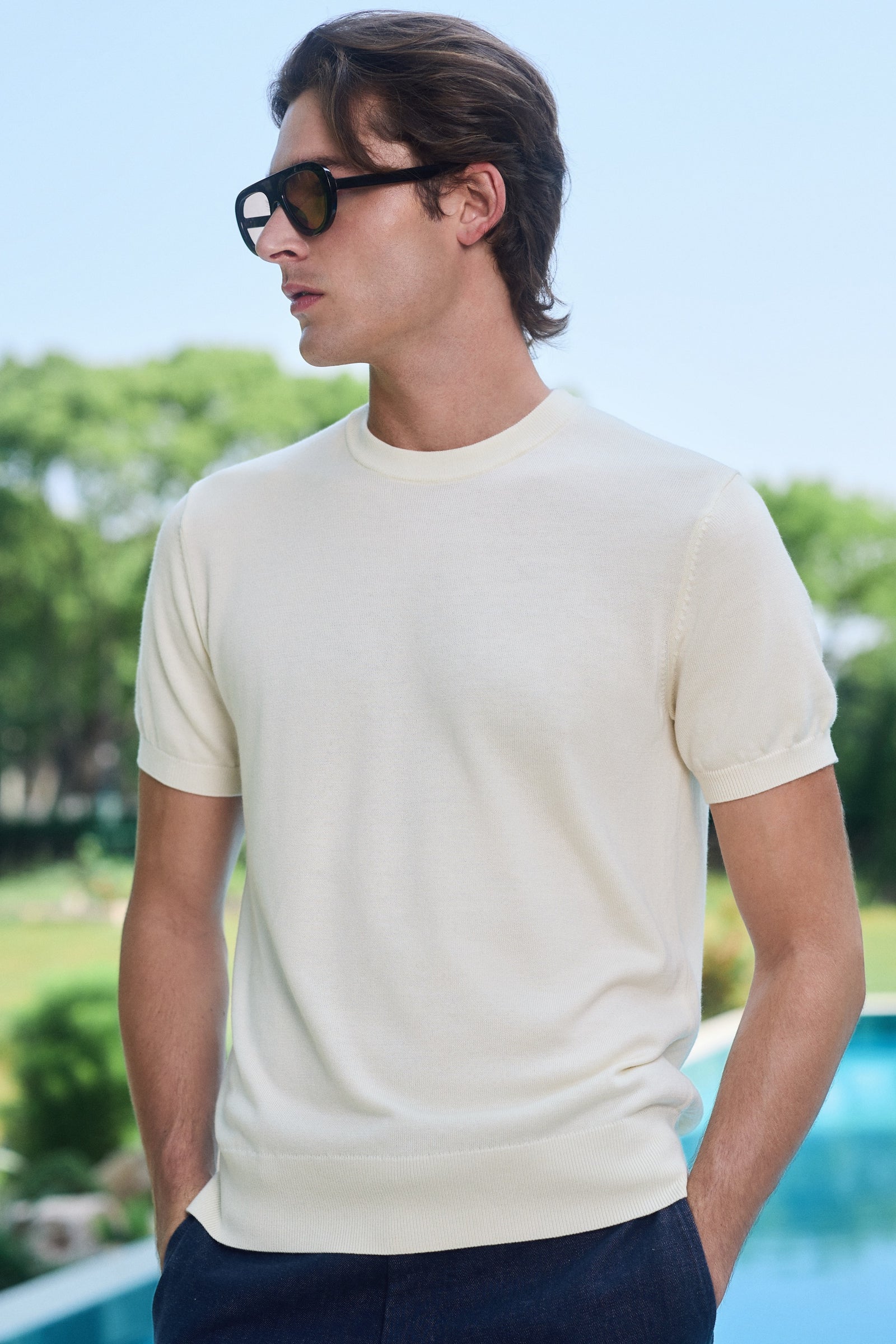 Daily Men's Fine Knit Crewneck Tee