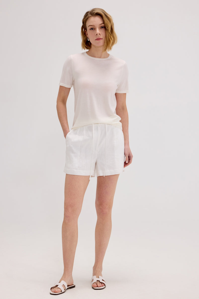 Samantha Wool-Cashmere Blend T-shirt - SOLOVA MOVE