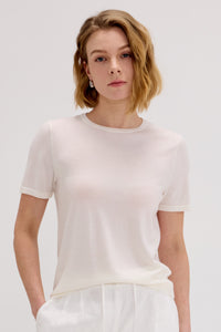 Samantha Wool-Cashmere Blend T-shirt - SOLOVA MOVE